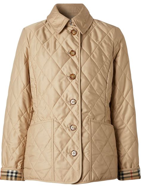 burberry quilted thermoregulated jacket|Burberry check diamond quilted coat.